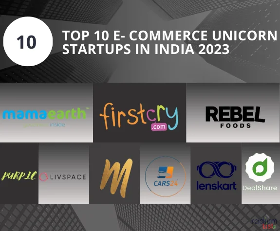 Top 10 E- Commerce Unicorn Startups in India 2023