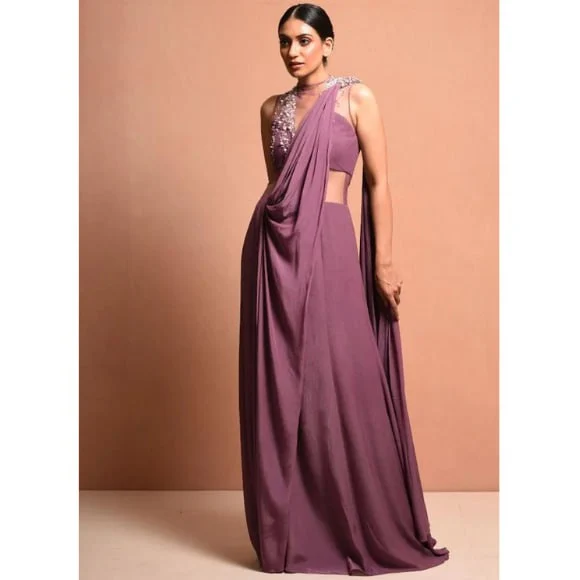 Contemporary Saree Gown: