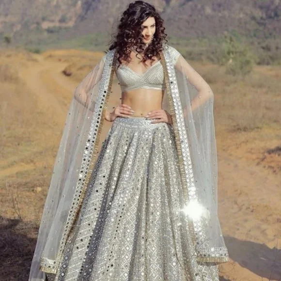 Mirror Work Ghagra: