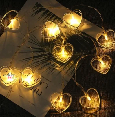 Heart-Shaped String Lights